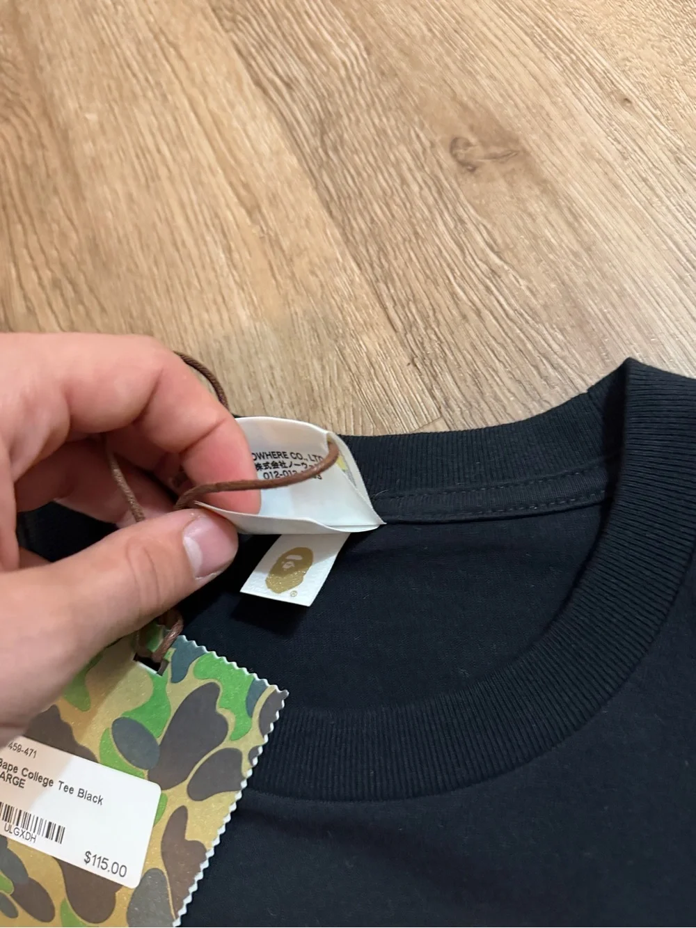Bape college men’s T-shirt brand new never worn still has tags.